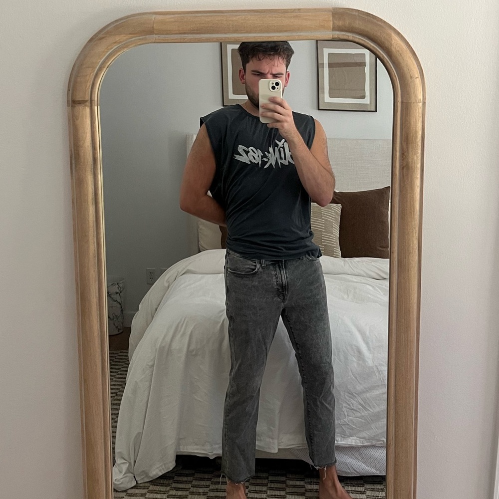 🌿Grey Wash Madewell Frayed Jeans